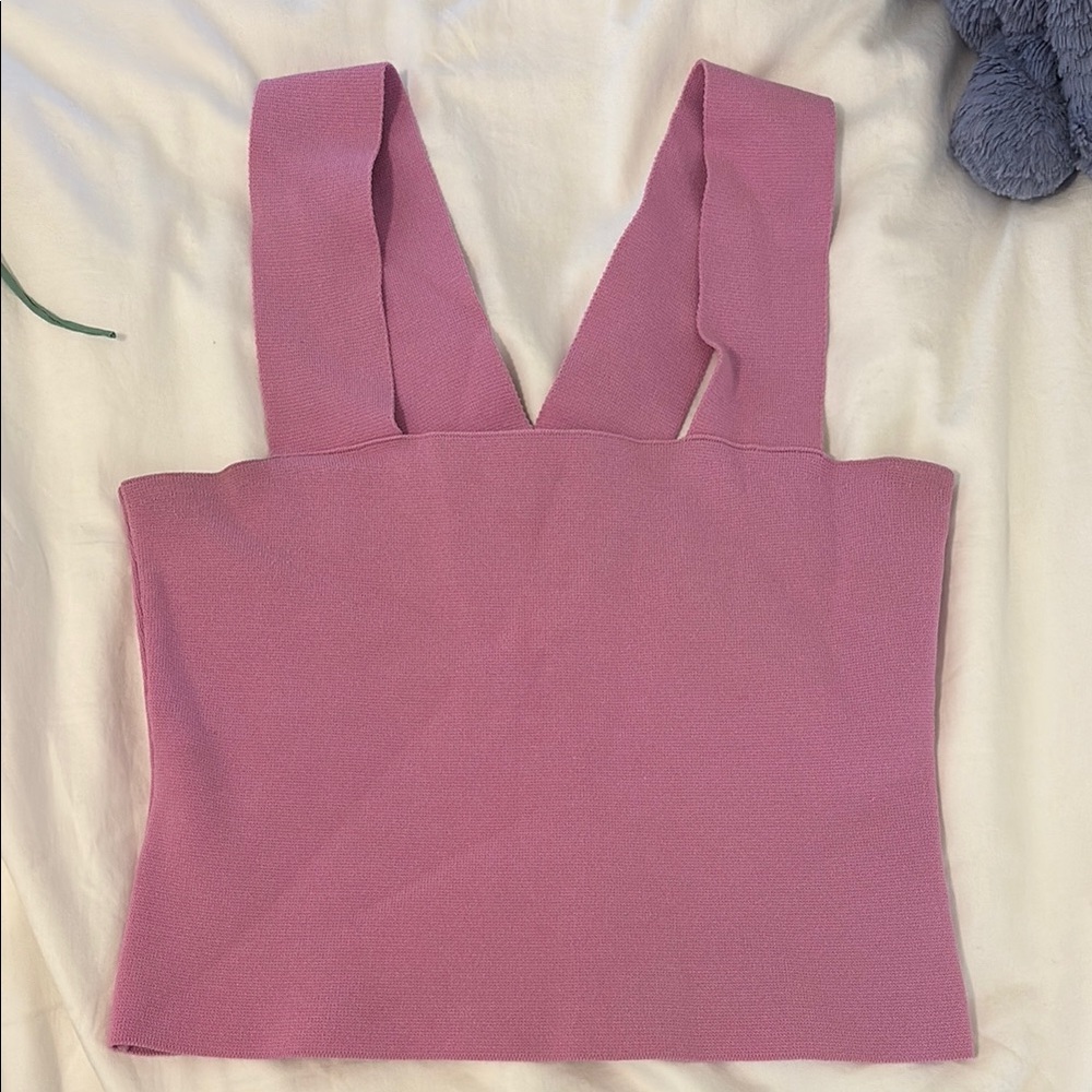 525 America Square Neck pink Tank